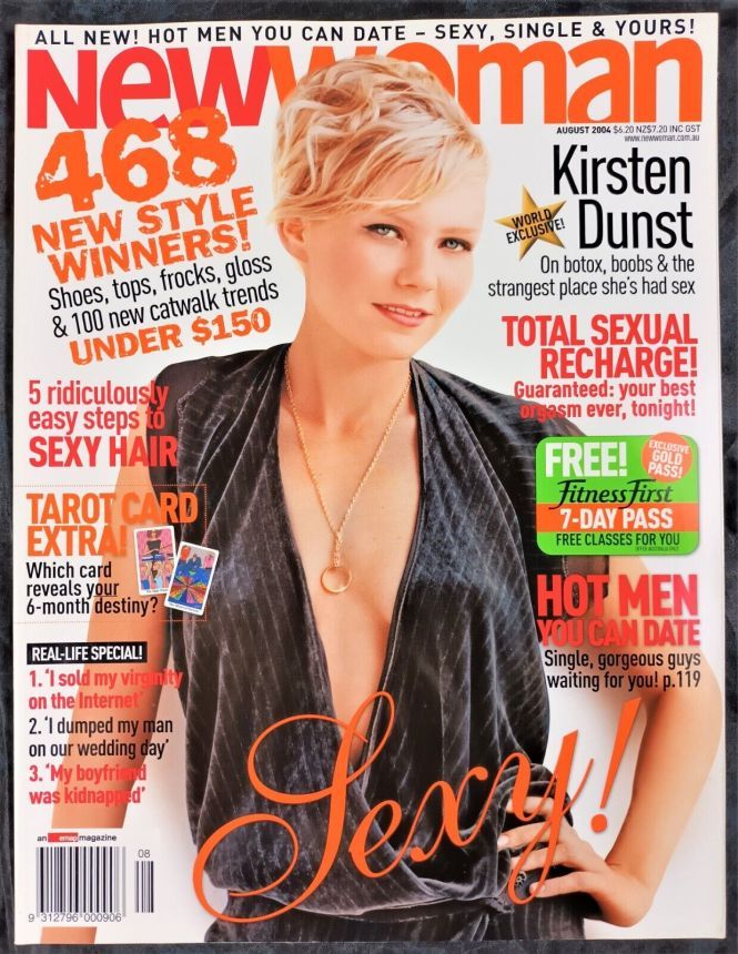 NEW WOMAN AUSTRALIA magazine side cover  August 2004