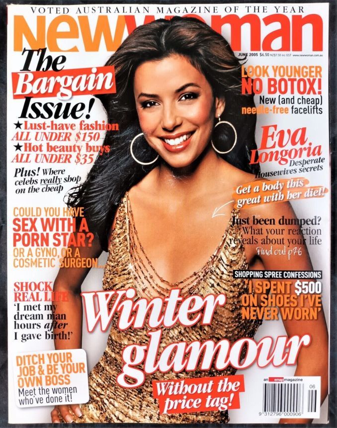 NEW WOMAN AUSTRALIA magazine side cover  June 2005
