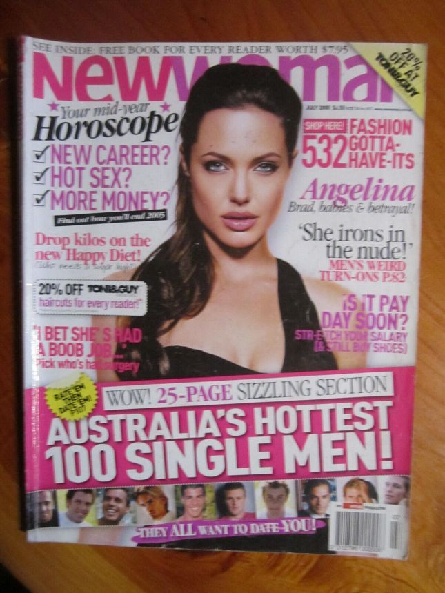 NEW WOMAN AUSTRALIA magazine side cover  July 2005