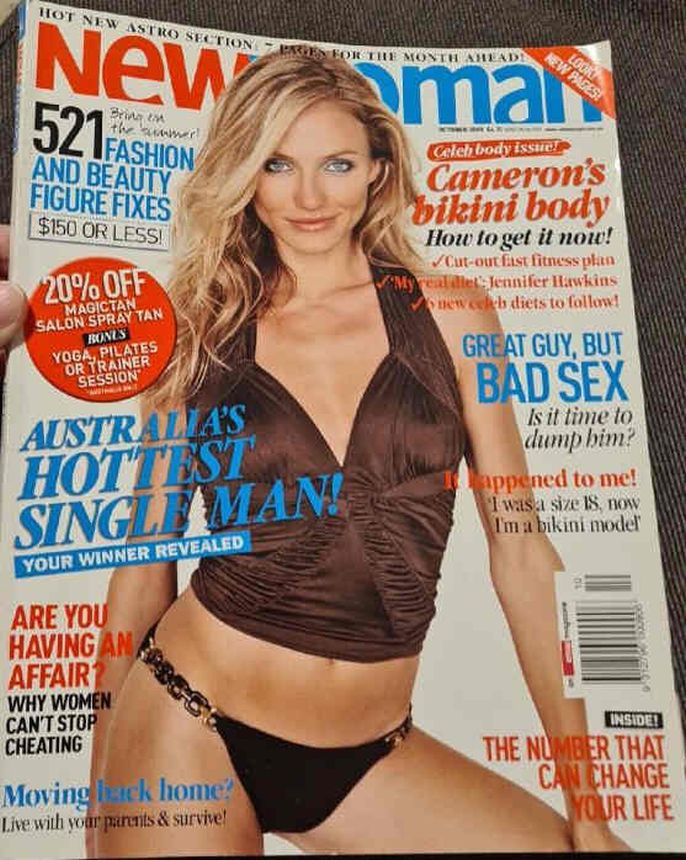 NEW WOMAN AUSTRALIA magazine side cover  October 2005
