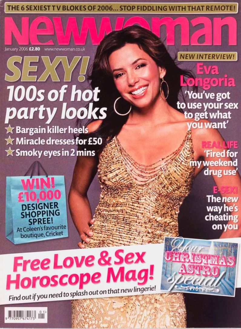 NEW WOMAN UK magazine side cover  January 2006