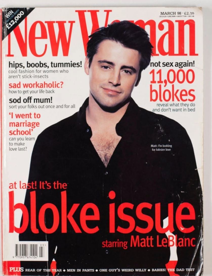 NEW WOMAN UK magazine side cover  March 1998