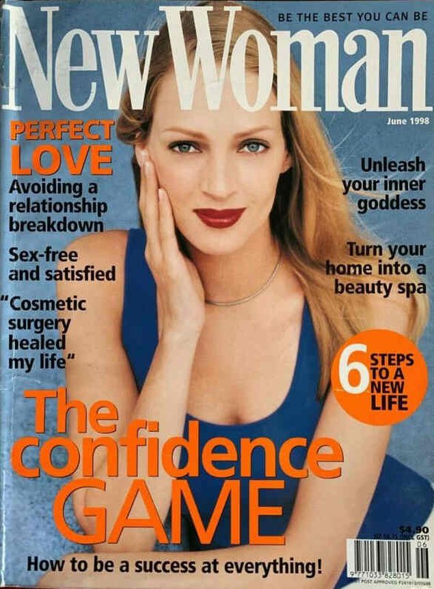 NEW WOMAN USA magazine side cover  June 1998