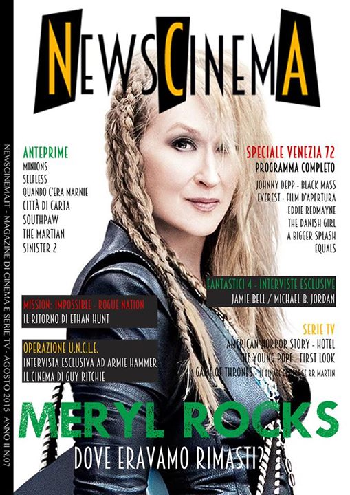 NEWS CINEMA magazine side cover August 2015