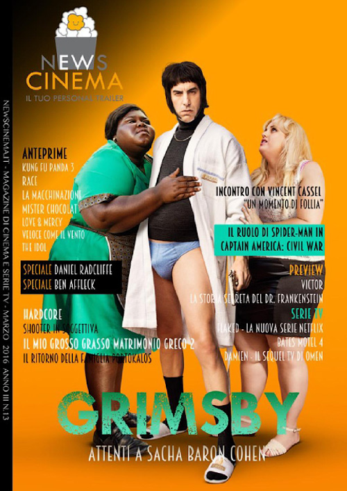 NEWS CINEMA magazine side cover March 2016