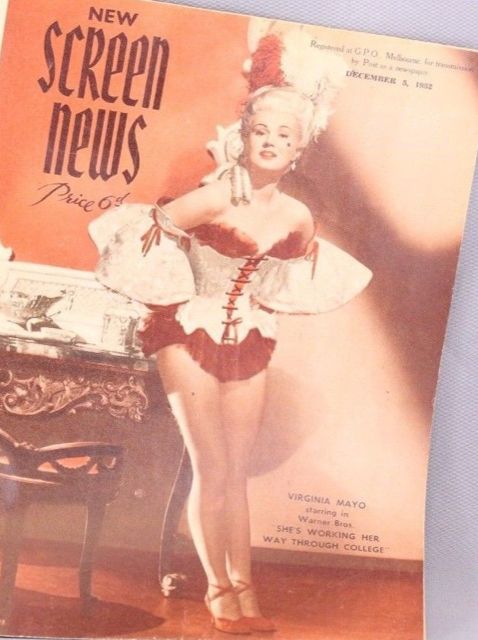 NEW SCREEN NEWS magazine side cover 5 December 1952
