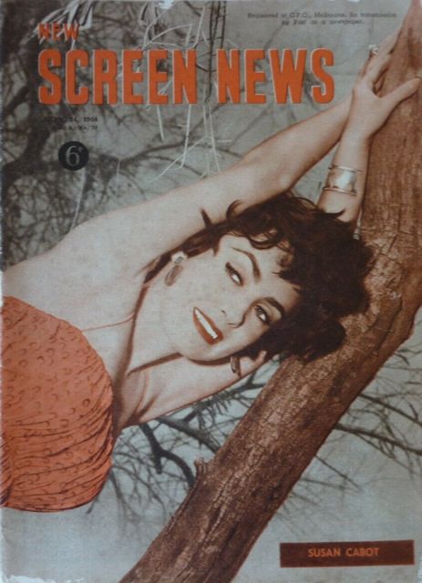 NEW SCREEN NEWS magazine side cover  Vol 8 No  20 24 September 1954