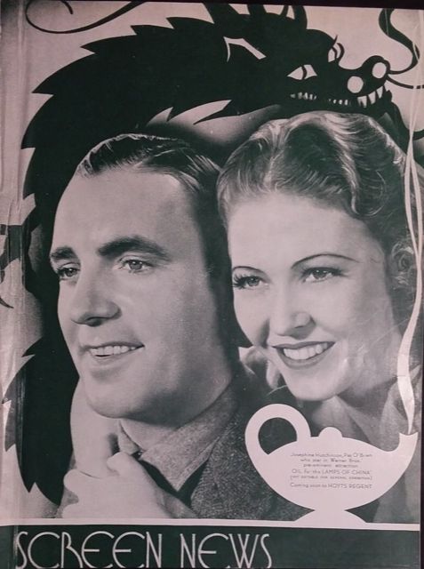 NEW SCREEN NEWS magazine side cover 23 November 1935