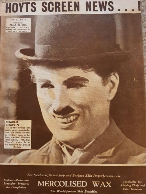 NEW SCREEN NEWS magazine side cover  Vol 5 No  1 21 March 1936