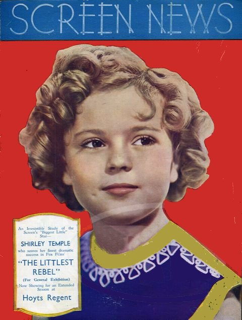 NEW SCREEN NEWS magazine side cover 30 May 1936