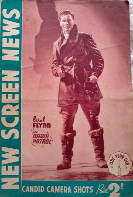 NEW SCREEN NEWS magazine side cover 17 June 1939