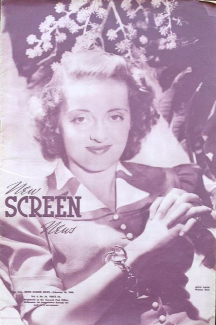 NEW SCREEN NEWS magazine side cover  Vol 4 No 39 28 February 1942