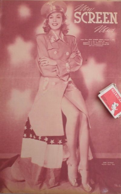 NEW SCREEN NEWS magazine side cover  Vol 5 No  8 1 August 1942