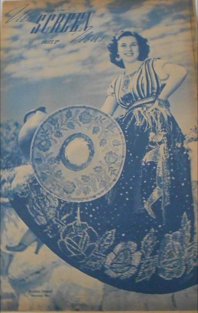 NEW SCREEN NEWS magazine side cover 6 March 1943
