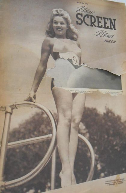 NEW SCREEN NEWS magazine side cover 6 May 1944