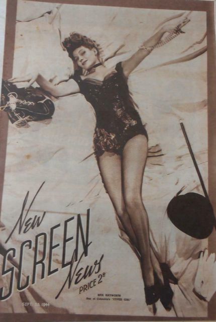 NEW SCREEN NEWS magazine side cover 23 September 1944