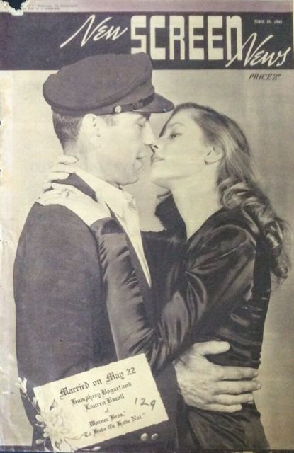 NEW SCREEN NEWS magazine side cover 16 June 1945