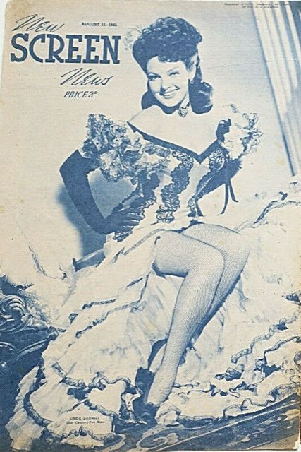 NEW SCREEN NEWS magazine side cover 11 August 1945