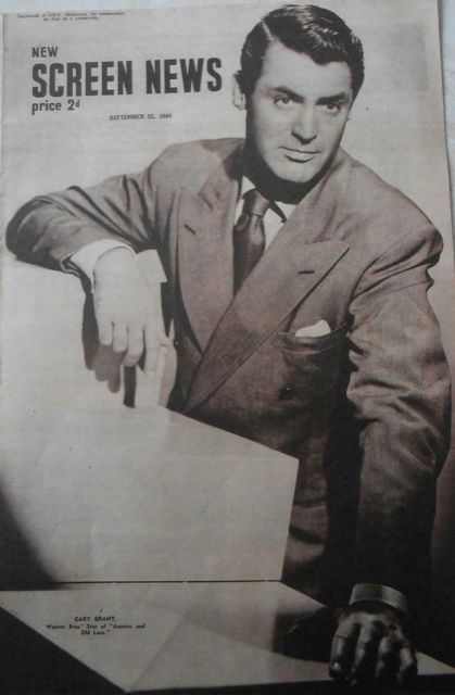 NEW SCREEN NEWS magazine side cover 22 September 1945