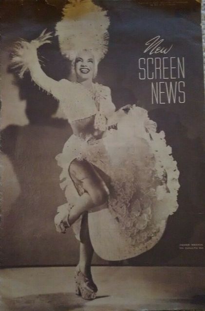 NEW SCREEN NEWS magazine side cover 21 March 1947