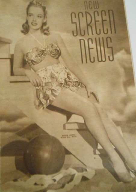 NEW SCREEN NEWS magazine side cover 26 September 1947