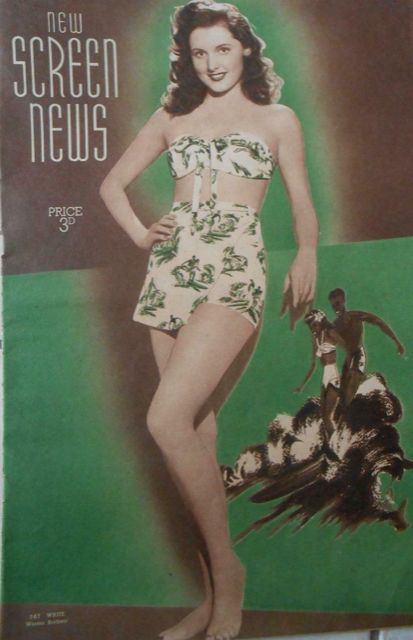 NEW SCREEN NEWS magazine side cover 23 January 1948