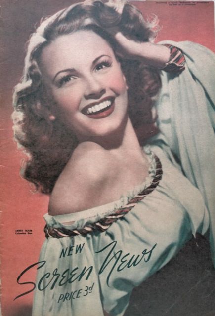 NEW SCREEN NEWS magazine side cover 30 July 1948