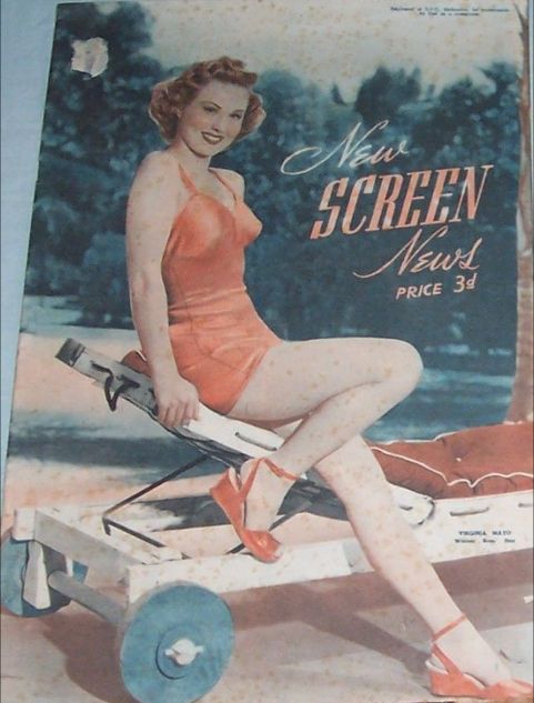 NEW SCREEN NEWS magazine side cover 26 November 1948