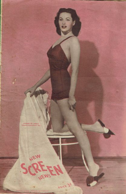 NEW SCREEN NEWS magazine side cover 10 December 1948