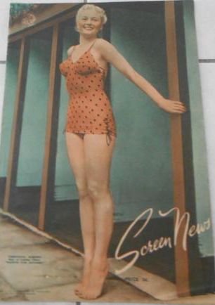 NEW SCREEN NEWS magazine side cover 18 February 1949
