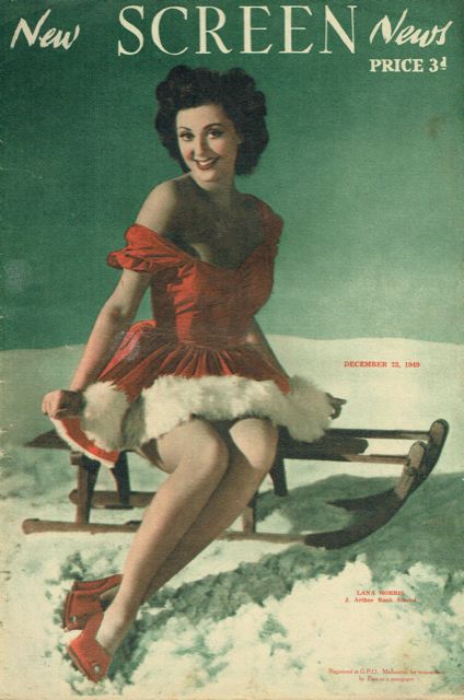 NEW SCREEN NEWS magazine side cover 23 December 1949