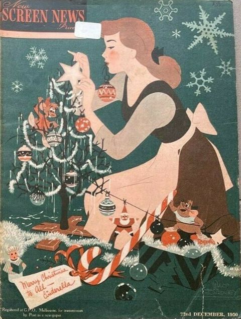NEW SCREEN NEWS magazine side cover 22 December 1950
