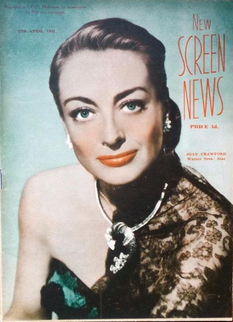 NEW SCREEN NEWS magazine side cover 27 April 1951