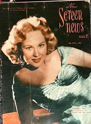 NEW SCREEN NEWS magazine side cover 13 July 1951