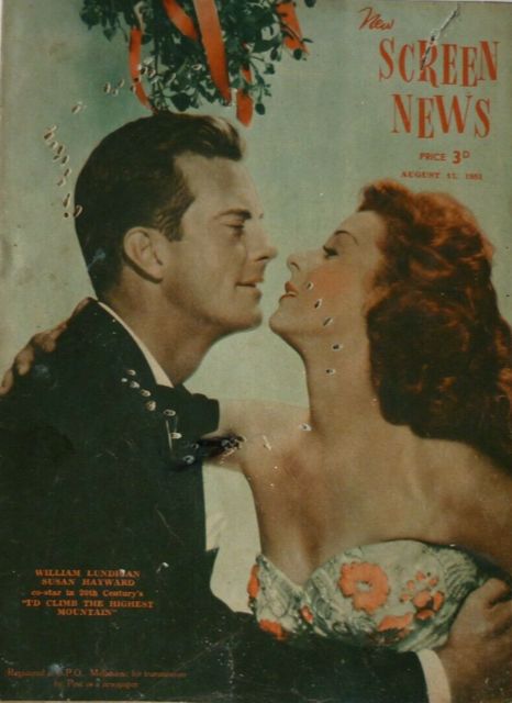 NEW SCREEN NEWS magazine side cover 17 August 1951