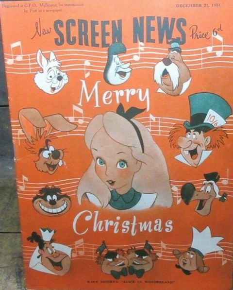 NEW SCREEN NEWS magazine side cover 21 December 1951