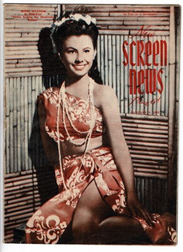 NEW SCREEN NEWS magazine side cover 4 January 1952