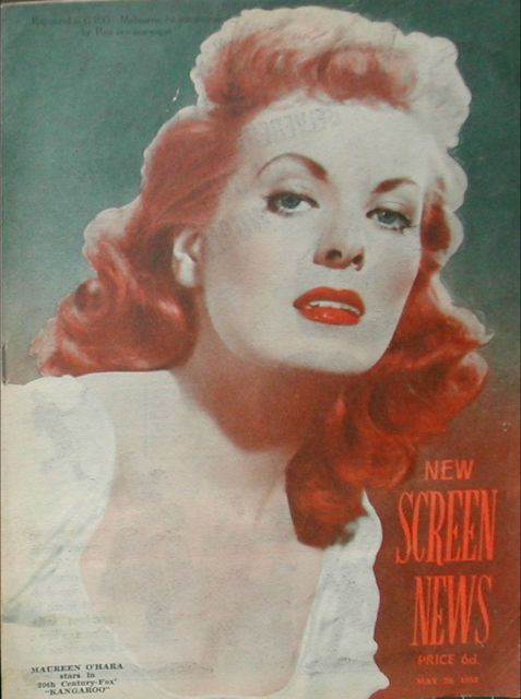 NEW SCREEN NEWS magazine side cover 22 May 1952