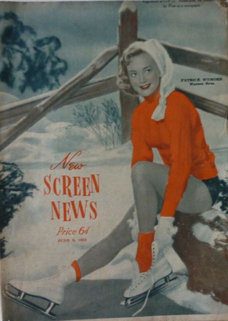 NEW SCREEN NEWS magazine side cover 6 June 1952