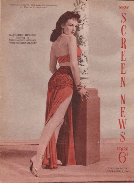 NEW SCREEN NEWS magazine side cover  Vol 7 No  25 4 December 1953