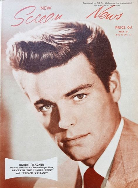NEW SCREEN NEWS magazine side cover  Vol 8 No  11 21 May 1954
