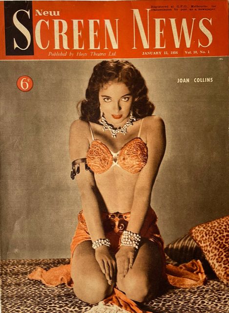 NEW SCREEN NEWS magazine side cover  Vol 10 No  1 13 January 1956
