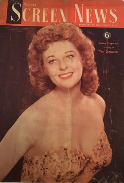 NEW SCREEN NEWS magazine side cover  Vol 10 No  3 10 February 1956
