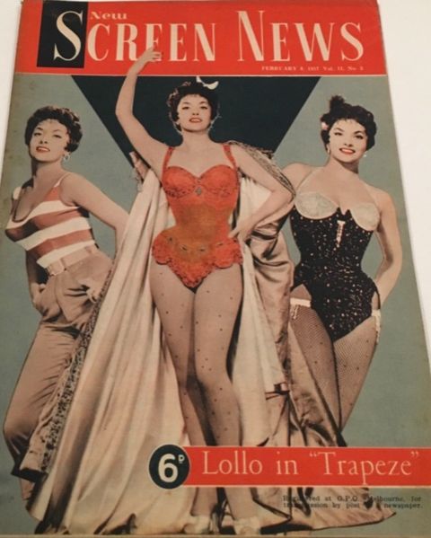 NEW SCREEN NEWS magazine side cover  Vol 11 No  3 8 February 1957