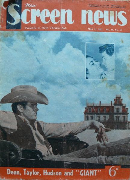 NEW SCREEN NEWS magazine side cover  Vol 11 No 11 31 May 1957
