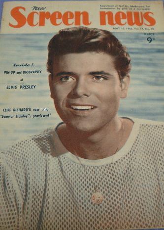 NEW SCREEN NEWS magazine side cover  Vol 17 No 10 10 May 1963