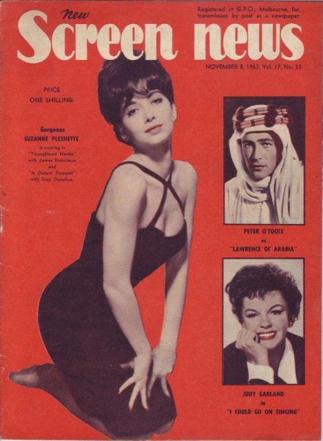 NEW SCREEN NEWS magazine side cover  Vol 17 No  23 8 November 1963
