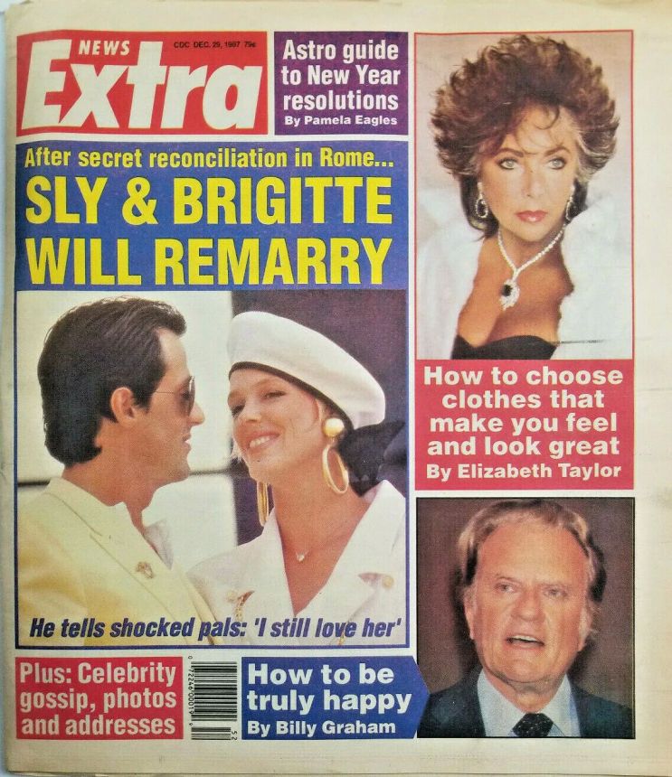 NEWS EXTRA magazine side cover 29 December 1987