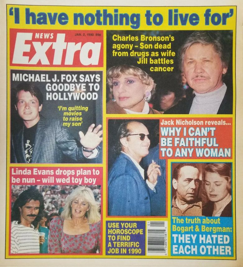 NEWS EXTRA magazine side cover 2 January 1990