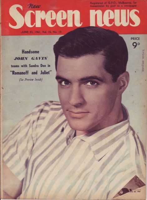 NEW SCREEN NEWS magazine side cover  Vol 15 No  13 23 June 1961